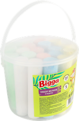 Игрушка BIGGA Цветной мел в ведерке, Арт. 2205K0100, 20шт
