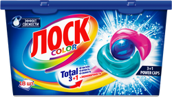 Изображение товара Капсулы для стирки ЛОСК Колор, 18шт