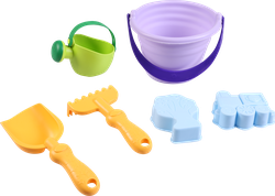 Изображение товара Набор игровой для песка BIGGA Ведерко с формочками, 6 предметов, 11см, Арт. B1045270
