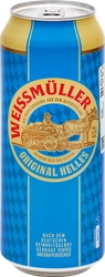 Пиво светлое WEISSMULLER Original Helles фильтрованное непастеризованный 5,3%, 0.5л