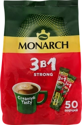 Напиток кофейный растворимый MONARCH Strong 3в1, 650г