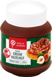 Паста шоколадно-ореховая DOLCE ALBERO 6% фундука, без пальмового масла, 
330г