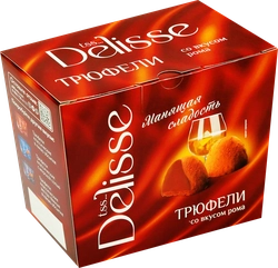 Конфеты DELISSE Трюфель со вкусом рома, 175г