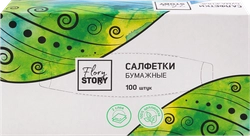 Салфетки бумажные FLORY STORY косметические 2-слоя, 100шт