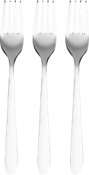Изображение товара Вилка столовая HOMECLUB Bacio, нержавеющая сталь, 3шт