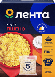 Изображение товара Пшено ЛЕНТА в пакетиках, 5х80г