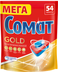 Изображение товара Таблетки для посудомоечной машины СОМАТ Голд, 54шт