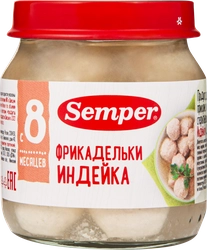 Фрикадельки мясные SEMPER Индейка, с 8 месяцев, 100г