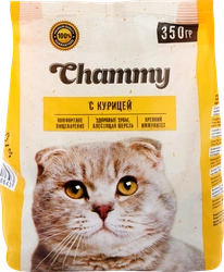 Корм сухой для кошек CHAMMY с курицей, 350г