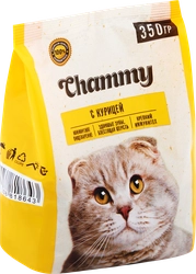 Корм сухой для кошек CHAMMY с курицей, 350г