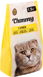 Корм сухой для кошек CHAMMY с курицей, 1,9кг