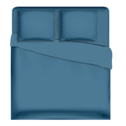 Простыня на резинке HOMECLUB 180х200см, синяя, поплин, Арт. HCP/SE1820/Д3