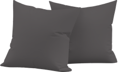 Изображение товара Набор наволочек HOMECLUB 70x70см серый, поплин, Арт. HCP/P7070/Д1, 2шт