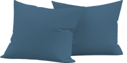Набор наволочек HOMECLUB 50x70см синий, поплин, Арт. HCP/P5070/Д3, 2шт