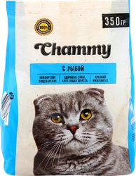 Корм сухой для кошек CHAMMY с рыбой, 350г