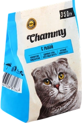 Корм сухой для кошек CHAMMY с рыбой, 350г