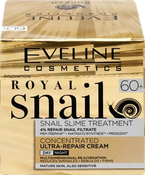 Крем-концентрат для лица EVELINE Royal Snail ультра восстанавливающий 60+, 50мл