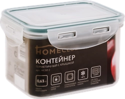 Контейнер HOMECLUB Lock&Lock 13х10х8,5см, с герметичной крышкой, 0.63л, Арт. HC02-2