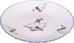 Изображение товара Тарелка десертная HOMECLUB Гуси 18см, стекло, Арт. BC-N0108