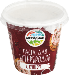 Изображение товара Паста для бутербродов МЕРИДИАН с тунцом, 140г
