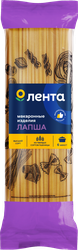 Изображение товара Макароны ЛЕНТА Лапша высший сорт, 450г