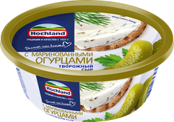 Изображение товара Сыр творожный HOCHLAND с маринованными огурцами 60%, без змж, 140г