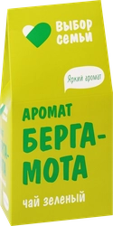 Чай зеленый ВЫБОР СЕМЬИ с ароматом бергамота, 50г