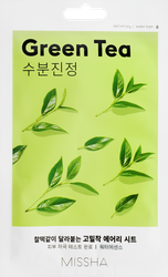 Изображение товара Маска для лица MISSHA Airy Fit успокаивающая с экстрактом зеленого чая, для сухой кожи, 19г