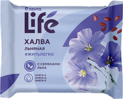 Изображение товара Халва льняная ЛЕНТА LIFE с семенами льна, 250г