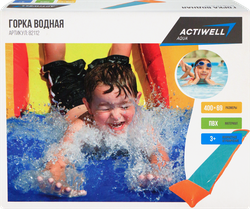 Горка водная для скольжения ACTIWELL AQUA 400х69х1см, Арт. 82112