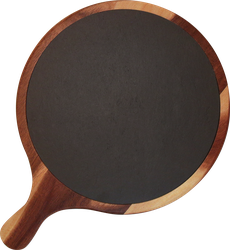 Доска HOPPS 38х28х2см, круглая, акация, Арт. OX-LP1