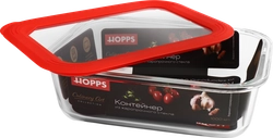 Контейнер HOPPS жаропрочное стекло, силикон, 1л, Арт. NE-BG4