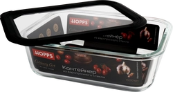 Контейнер HOPPS жаропрочное стекло, силикон, 1.5л, Арт. NE-BG5