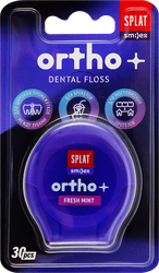 Зубная нить SPLAT Smilex ortho+ объемная ортодонтическая со вкусом мяты, 30шт