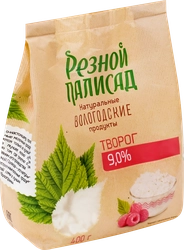 Творог РЕЗНОЙ ПАЛИСАД 9%, без змж, 400г