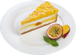 Изображение товара Торт ЛЕНТА FRESH Чизкейк манго-маракуйя, 145г