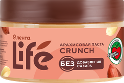 Изображение товара Паста арахисовая ЛЕНТА LIFE Crunch, 250г