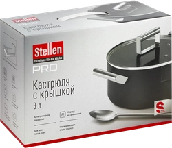 Кастрюля STELLEN Pro, кованая, антипригарное покрытие, индукция, с крышкой, 3л, Арт. TR-9904