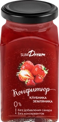 Конфитюр SLIMDREAM Клубника-земляника, без сахара, 300г