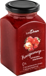 Конфитюр SLIMDREAM Клубника-земляника, без сахара, 300г