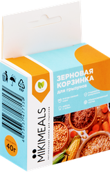 Лакомство для грызунов MIKIMEALS Корзинка зерновая, 40г