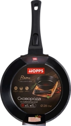 Сковорода HOPPS Flame 28см, с мерником масла, съемная ручка, антипригарное покрытие, литая, индукция, Арт. HC283NID