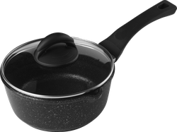 Изображение товара Ковш HOPPS Cooking Show, стеклянная крышка, литой, антипригарное покрытие, индукция, 1.5л, Арт. HKo181ID