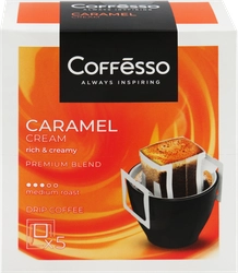 Кофе молотый COFFESSO Caramel Cream жареный, 50г