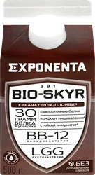 Напиток кисломолочный EXPONENTA Bio-Skyr Страчателла, пломбир, 500г