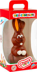 Фигурка шоколадная CHOCS & MORE Заяц из молочного шоколада, в ассортименте, 40г