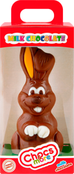 Фигурка шоколадная CHOCS & MORE Заяц из молочного шоколада, в ассортименте, 40г