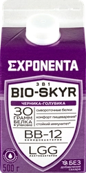 Напиток кисломолочный EXPONENTA Bio-Skyr Черника, голубика, 500г