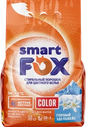 Порошок стиральный стирки SMART FOX Горный эдельвейс, 3кг