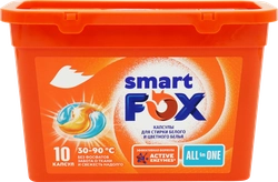 Капсулы для стирки SMART FOX All in One, 10шт